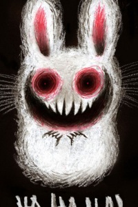 Cuddly, our psycho bunny